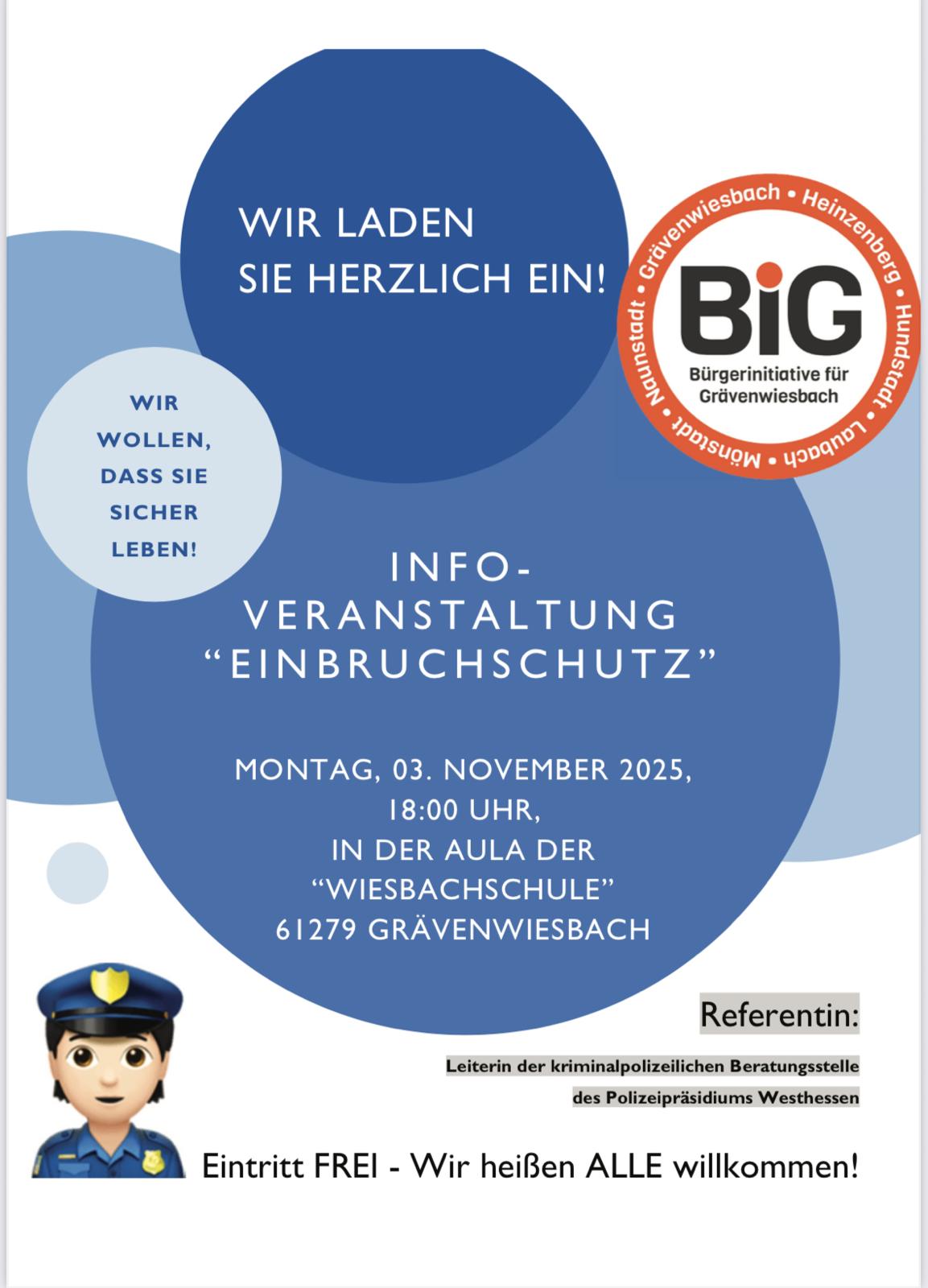 Info-Veranstaltung "Einbruchschutz"